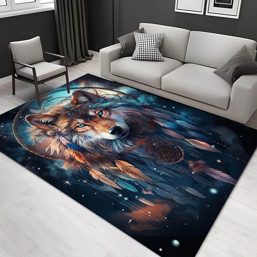 

1pc 1602821687Pattern Carpet, Area Rug For Living Room Bedroom Room Bed Chair Laundry Entryway Corridor Yard Non-slip Outdoor Camping Rug Fl 60cm by 90cm