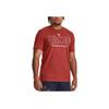 Under Armour Round Neck Letter Pattern Printed Short Sleeve T-Shirt Men T-Shirts Red 1379837-635