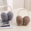 Soft Plush Ear Covers anti-rabbit Fur Pearl Ear Protect Fashion Ear Muffs  Women