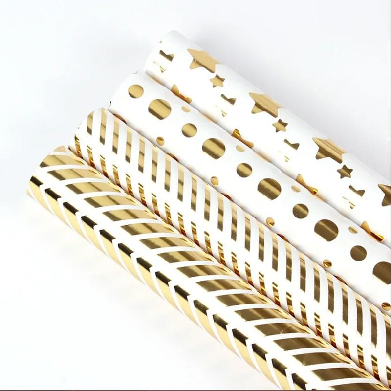 

Рождественская упаковочная бумага, Золотая звезда, Упаковочная бумага для подарочной коробки на Новый год, Материалы для поделок своими руками на Рождество, Папиросная бумага, 10 ЛИСТОВ mixed 10sheet