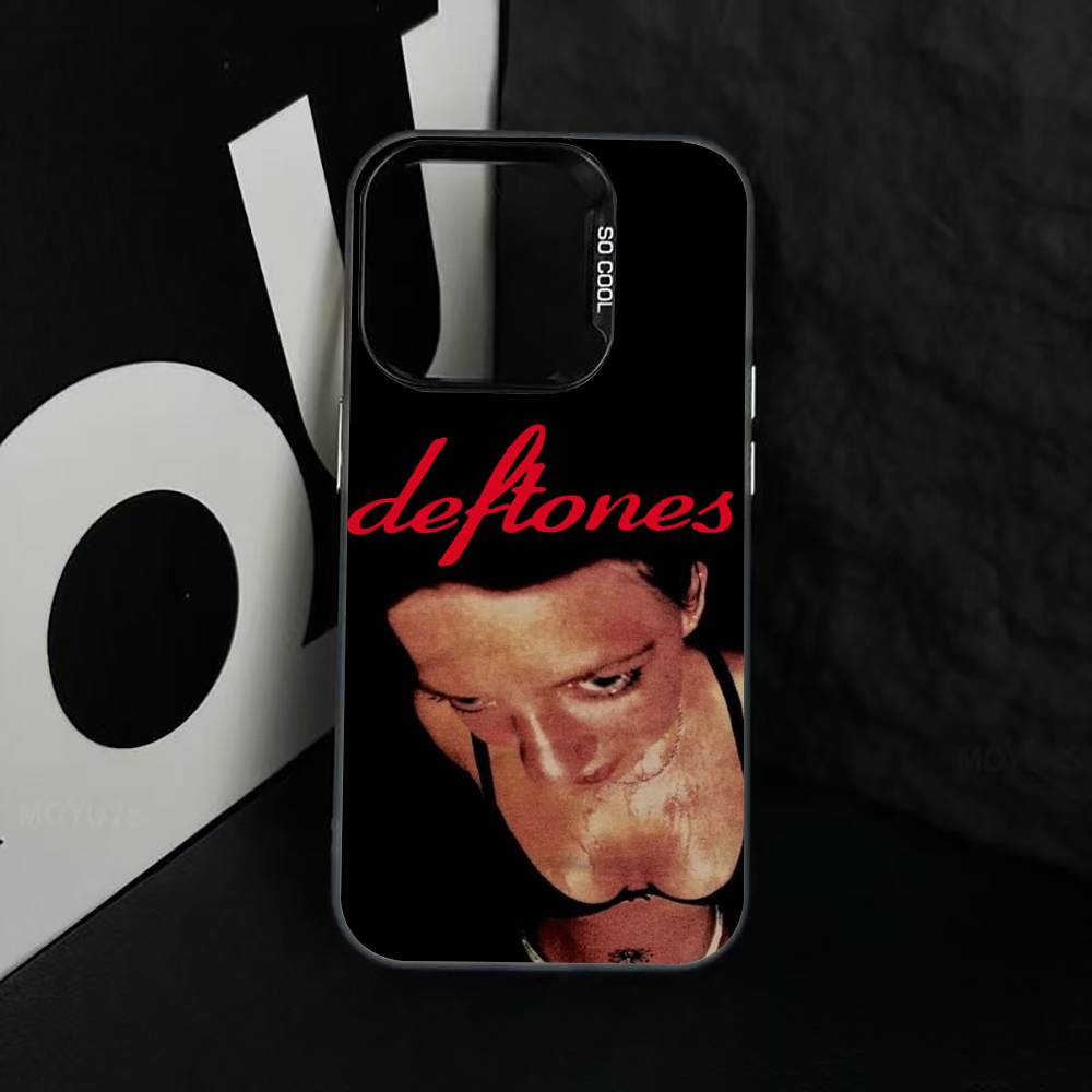 

Чехол для телефона R-Rock B-Band D-Deftones Для iPhone 17,16,15,14,13,12,11 Plus,Pro Max,XS,Разноцветный Серебристый Черный Чехол iPhone16e
