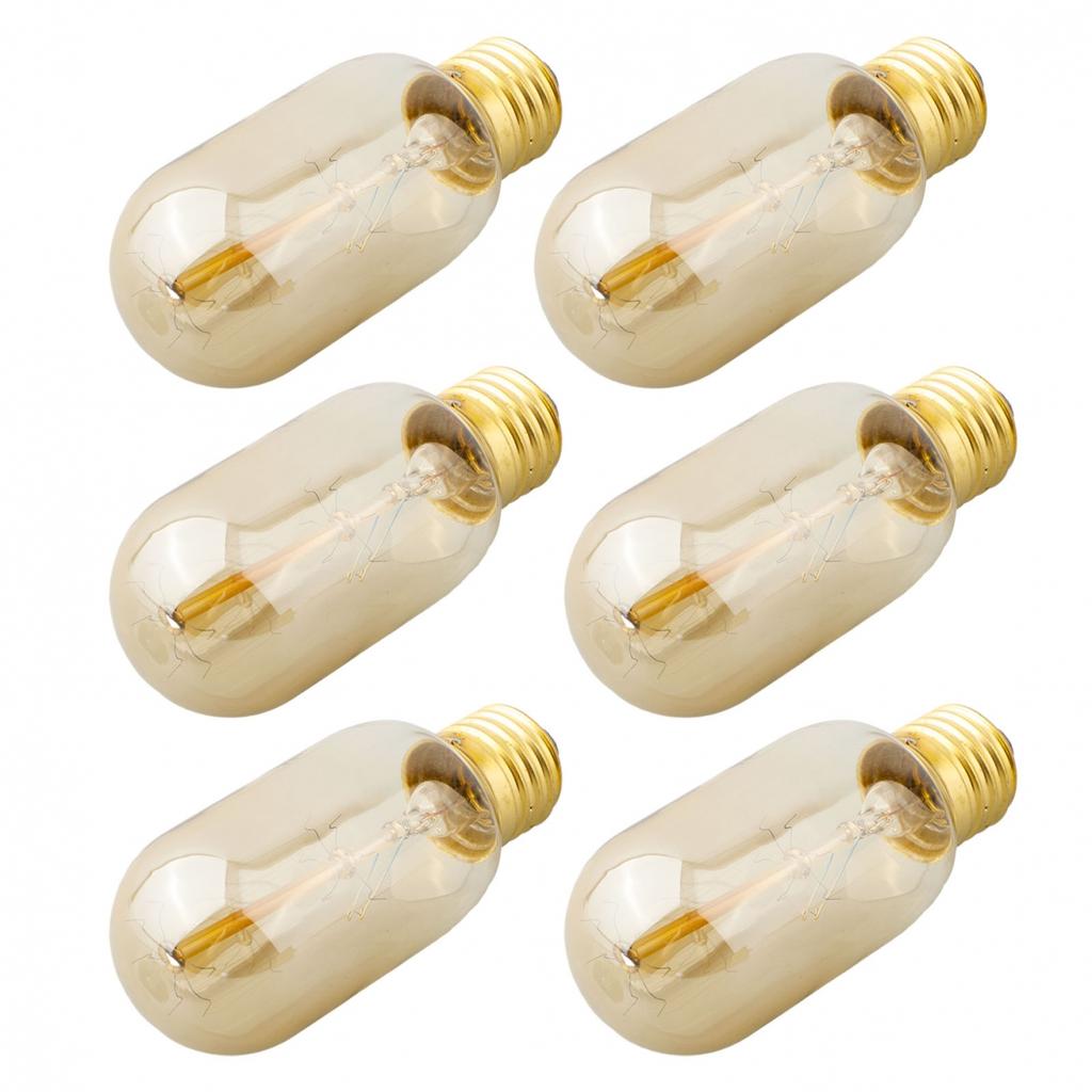 Lighting Bulbs Accessory 6Pcs E27 Vintage Industrial Edison Decoration