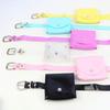 WHITE FANG Waist Bag Pouch with Leather and Enamel Cute BT253 Women's Belt, Detachable, Design, (02 Clear)