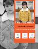 Korean Style Kids' Quilted Fur Collar Jacket - Warm, Thick, Loose Fit for Boys & Girls, Autumn Winter.