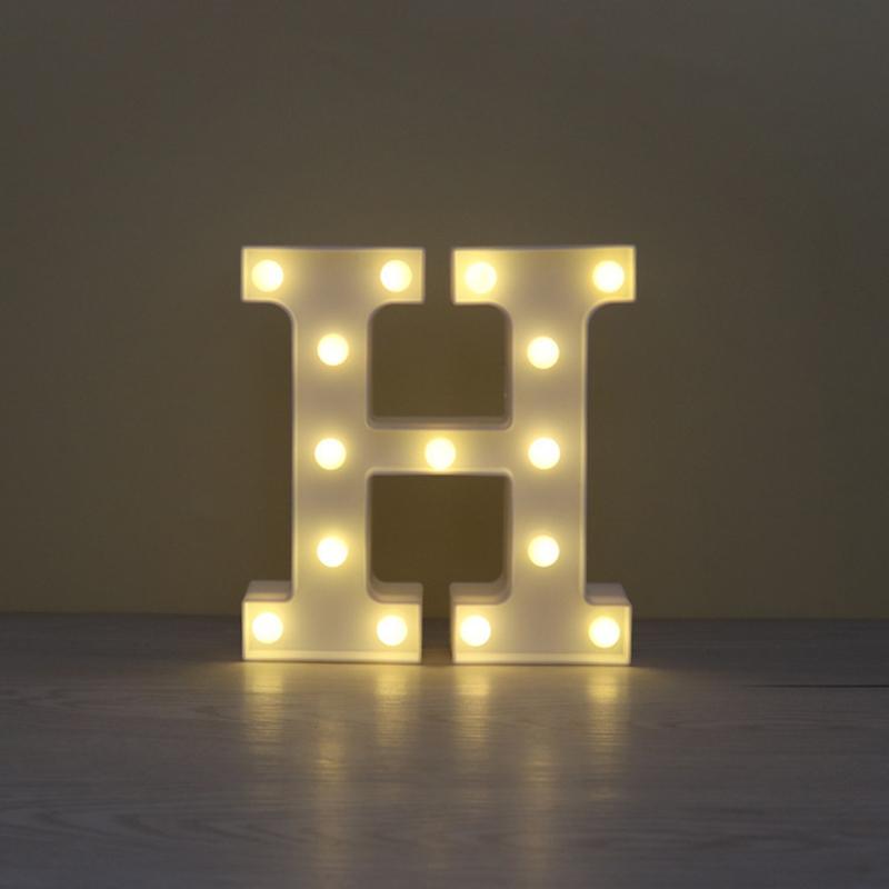 LED Marquee Letter Character Lights A - Z Alphabet Light Up Sign Decor