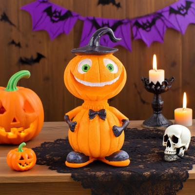Halloween Ornament Cartoon Style Vivid Expression Design Pumpkin Decoration Joyful Festive Atmosphere Decor