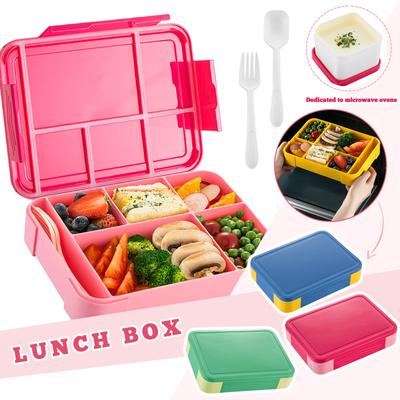 Boîte à déjeuner chauffante pour micro-ondes, boîte à déjeuner pour étudiants, boîte à fruits rectangulaire pour enfants