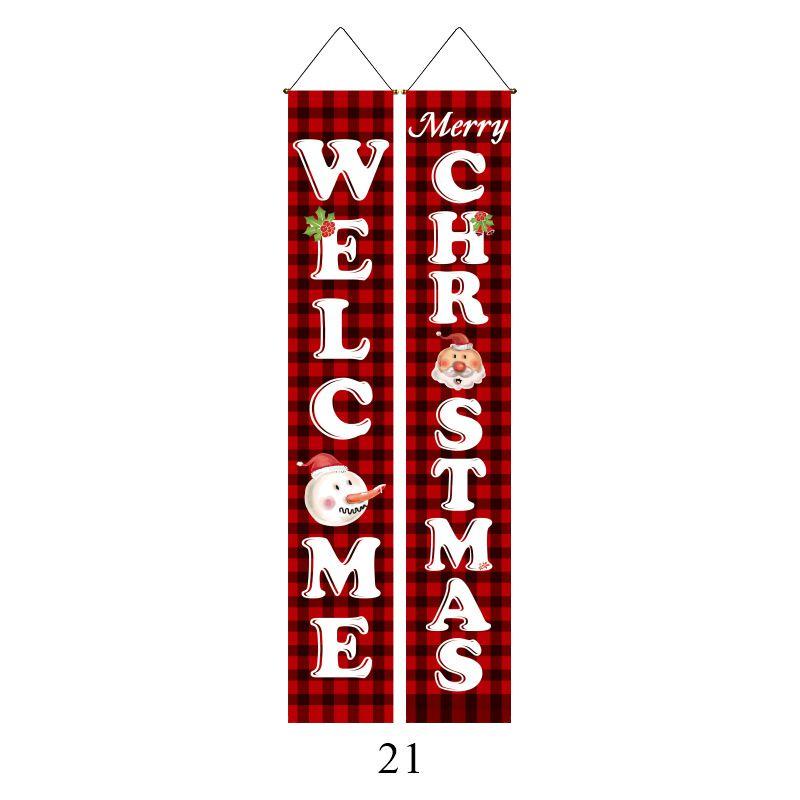 Elegant Nutcracker Christmas Decoration Hanging Door Banner Soldier Character Porch Sign