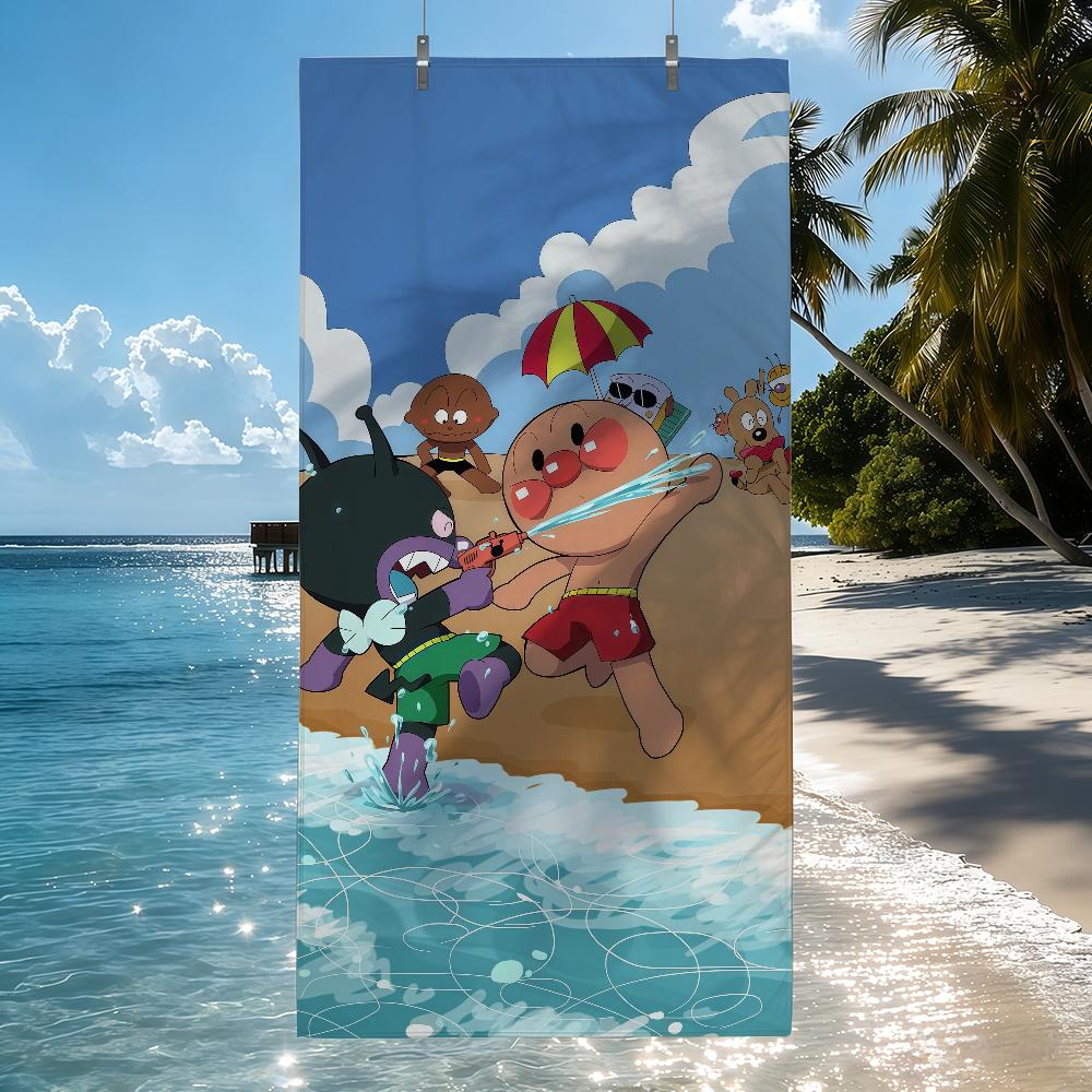 Book Towel Beach Shower Bath  A-Anpanman  Travel Lightweight Skin Friendly for Pool Camping Cruise Summer