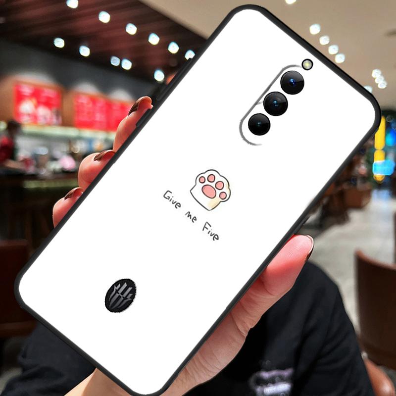 Minimalistisches Katzen-Case für ZTE Nubia Red Magic 11 10 8 9 8S 9S 10S Pro Plus 10 Air 5G 6R 6 7 6S 7S Pro Hülle