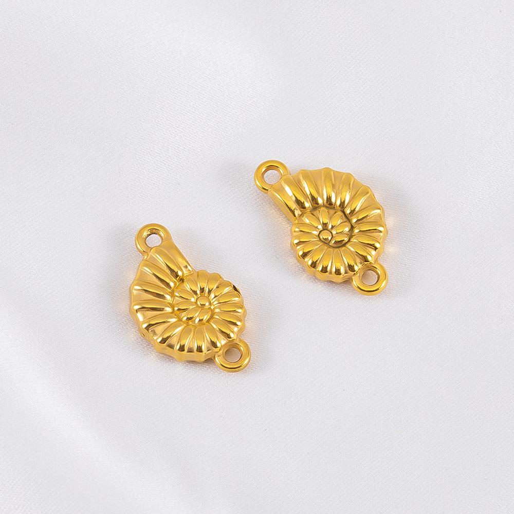 2pcs Stainless Steel Enamel Gold Plated 3D Fish Charms Star Shell Pendants DIY Boho Necklace Bracelet Earrings Jewelry Findings