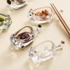 Transparent Seasoning Dipping Dish Creative Cute Sauce Dishes Glass Dipping Saucer  Home Kitchen