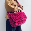 New Leopard Print Plush Messenger Bag Women'S Korean Version Fashion Imitation Fur Large Capacity Shoulder Bag Flip Trend