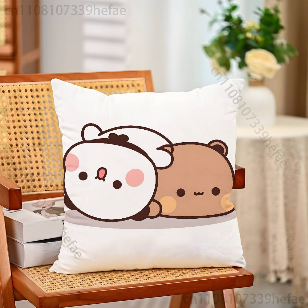 

Cute BBubu Dudu Pillow Cases for Bedroom Living Room Sofa Home Decor Polyester Cushion Cover with Zipper 30x30cm