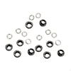 10 Eyelets with Washers – Easy-to-mount Metal Eyelet Set for Bags, Shoes, Upholstered Furniture