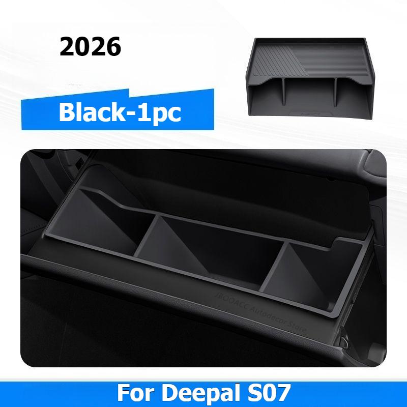 For Changan Deepal S07 2023-2026 Car Front Passenger Seat Storage Box Compartment Silicone Gloves Box Storage Pad Accessories