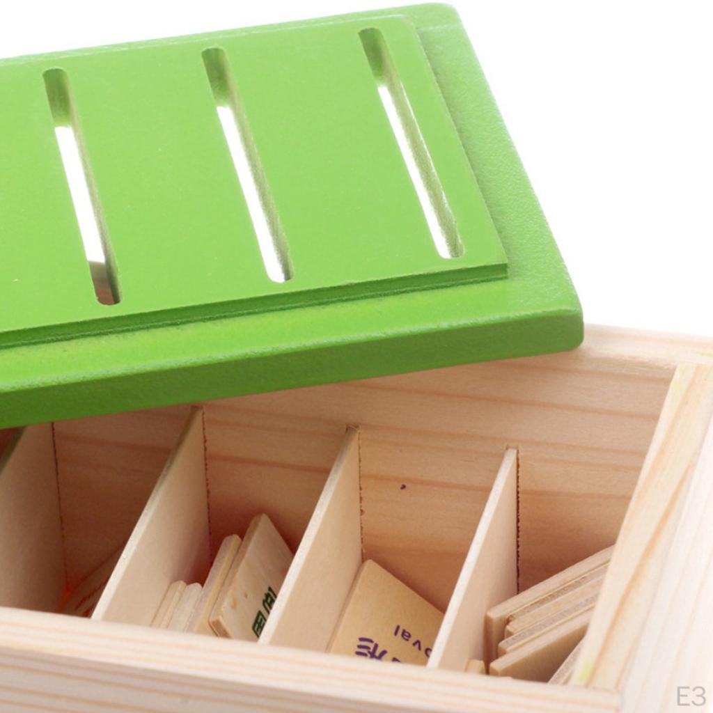 Wood Montessori Sorting Toys Kit Learning Category Matching