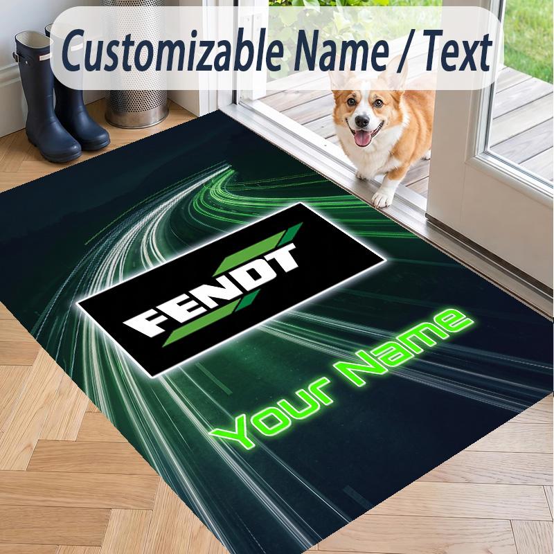 Custom Text Printed Rug Fendt Non Slip Floor Carpet For Home Room Decor