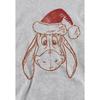 Winnie the Pooh Childrens/Kids Eeyore Santa Hat Heather Hoodie