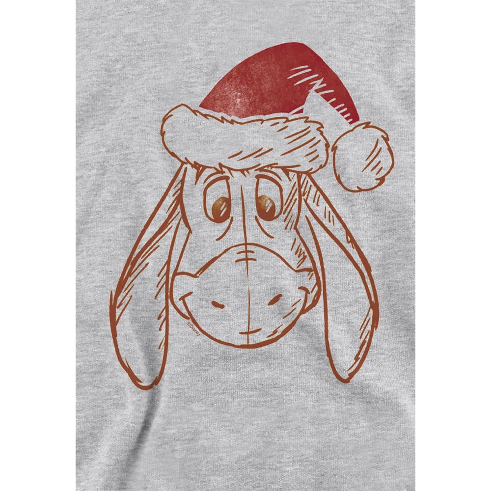 Winnie the Pooh Childrens/Kids Eeyore Santa Hat Heather Hoodie