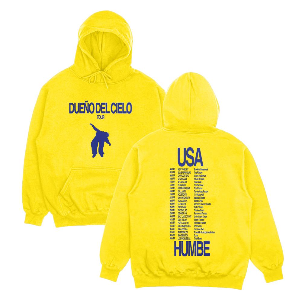 Humbe DUENO DEL CIELO Tour 2026 Hoodies Casual Long Sleeve Sweatshirts Cool Clothes Top Women Men High Street Loose Hoody