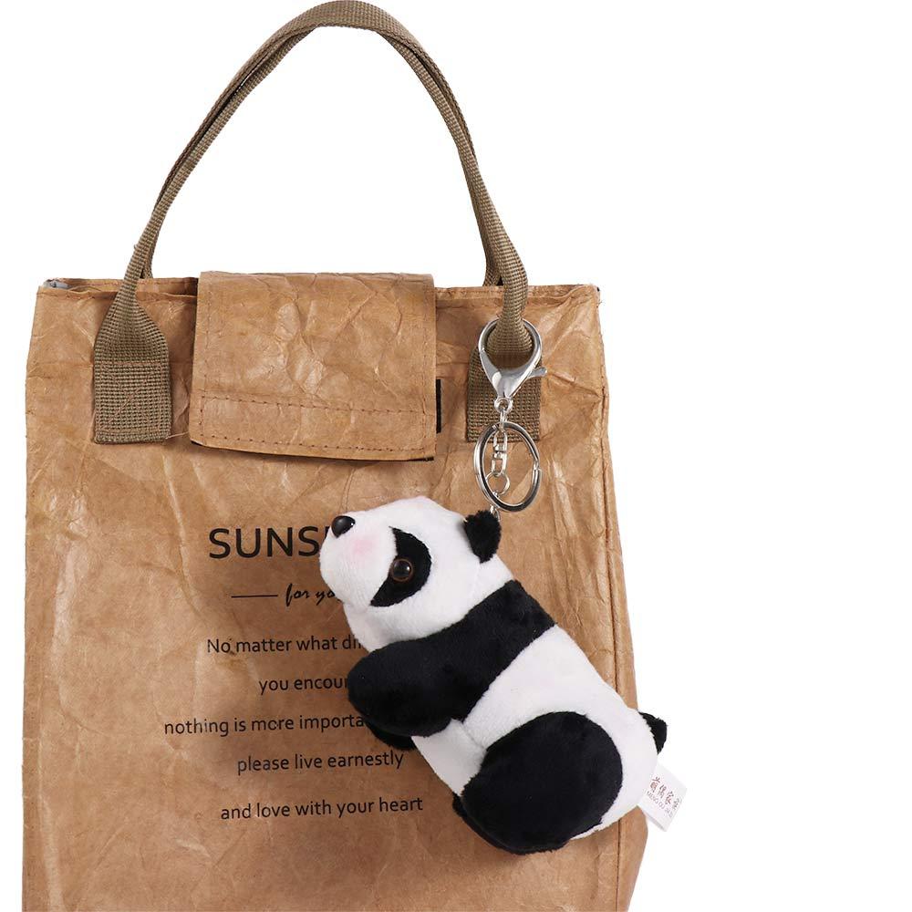 Car Keychain Bag Charm Bag Pendant Backpacks Key Ring Panda Keychain Plush Key Ring Plush Keychain