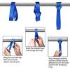 Soft Loop Tie Down Straps - Loops For Securing ATV, UTV, Motorcycles, Scooters, Dirt Bikes, Lawn & Garden Equipment (Blue Soft Loops 12 Inch (6Pcs)