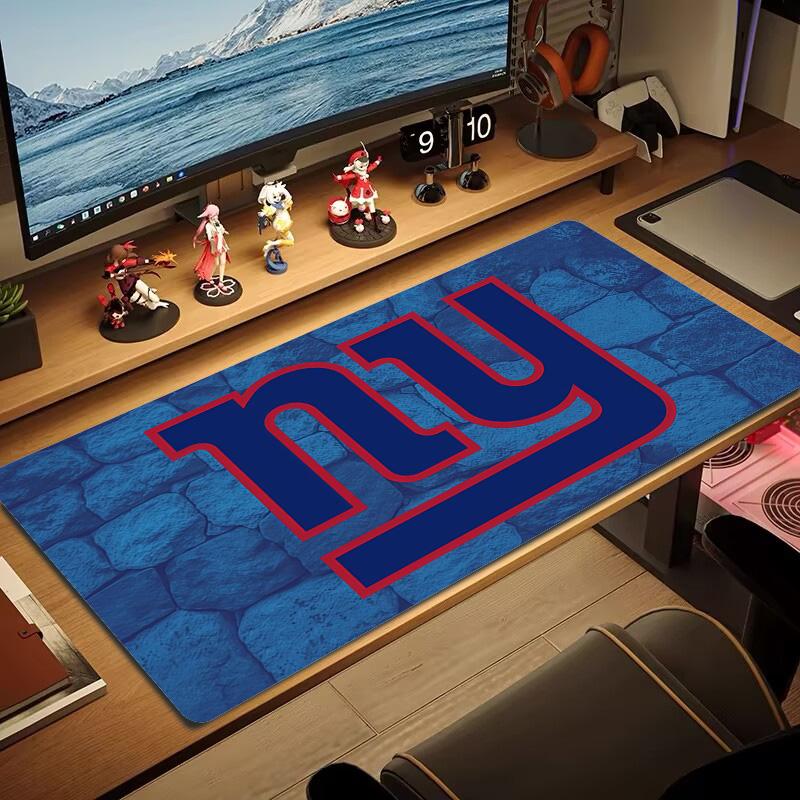 New York Giants Print Cushion Non-slip Laptop Tablet Big Mousepad XXL Mat Mini PC Playmat With Lock edge