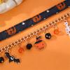 Halloween Beaded Bracelets Set  Pumpkin Skull Bracelets for Women Jewelry Gift