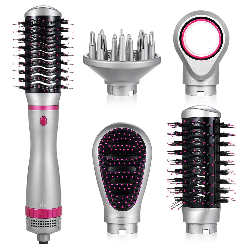 Four-in-one Hot Air Comb Home Use Straight Hair Curly Hair Blow Dryer Comb
