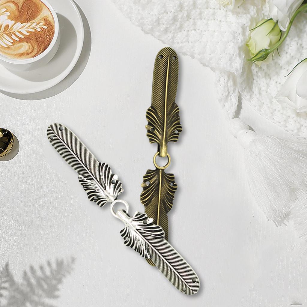 Antique Cardigan Button Pin Feathered Alloy Cardigan Clip Button Sweater Fasteners Button Clip for Fashion Enthusiasts