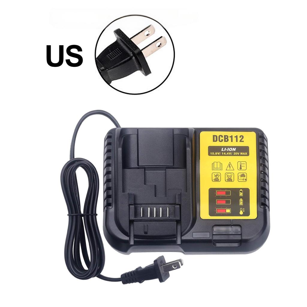 NEW Upgraded DCB112 Battery Charger For Dewalt 10.8V 12V 14.4V 18V 20V DCB206 DCB205 DCB204 DCB203 DCB120,DCB107 DCB115 DCB105