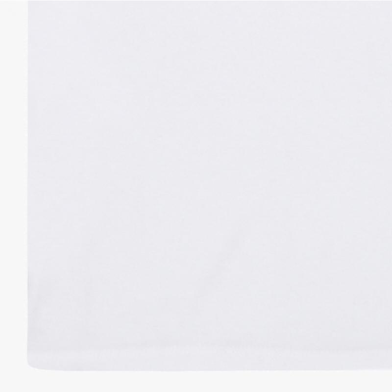 Camiseta Masculina Marine Serre Logo Lua Ajustada Contraste Ringer mTT088b Cjer0008 Wh10