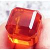 Beautiful Natural Orange Topaz Brazilian 95+ Ct Cube Cut Certified Gemstone