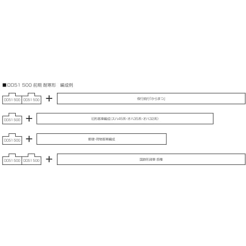 KATO N Gauge DD51 500 Early Model Cold-Resistant Diesel Locomotive 7008-P