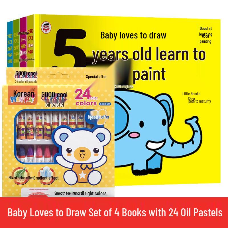 Kids' Coloring and Drawing Book Set: Doodle & Paint for Kindergarten