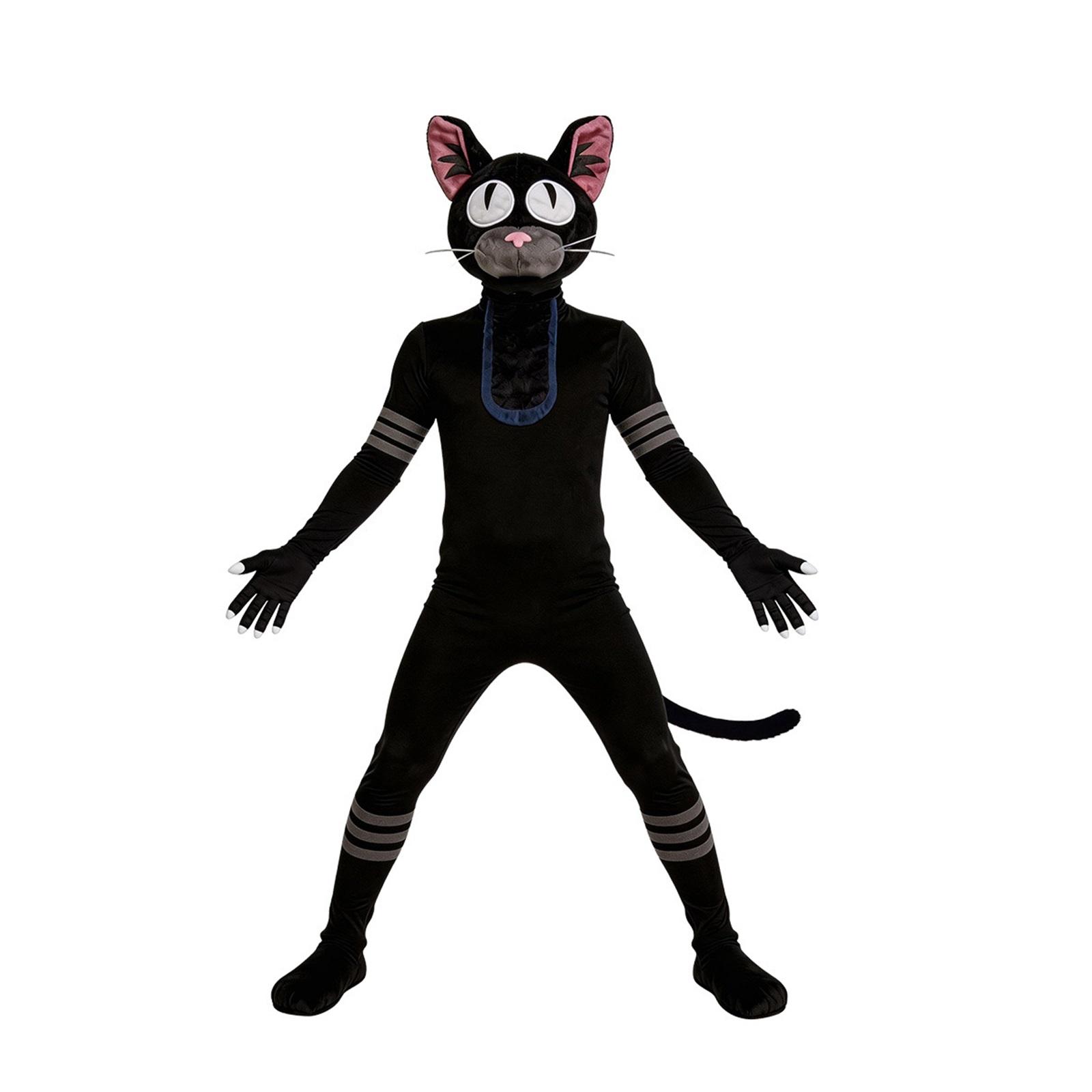 Cartoon Black Character Cosplay Bodysuit Adult And Children s Costume 110 чёрный