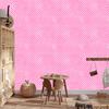 Powder Pink Stars Wallpaper, Powder Pink Center 50x1000
