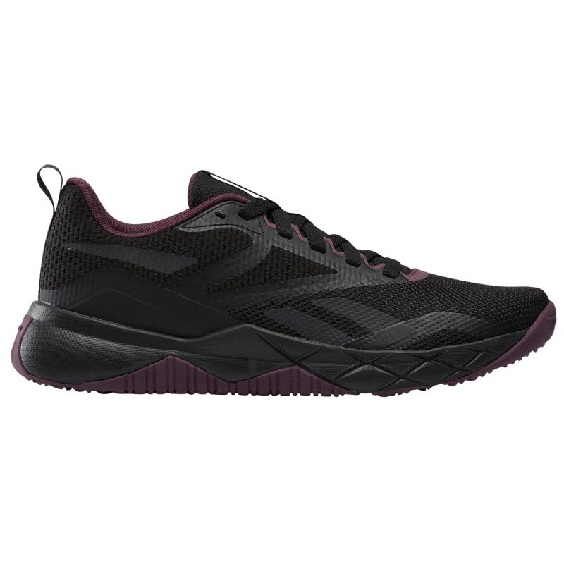 Reebok Support Low-Top Training Shoes Women's Black Purple Sneakers 100205408