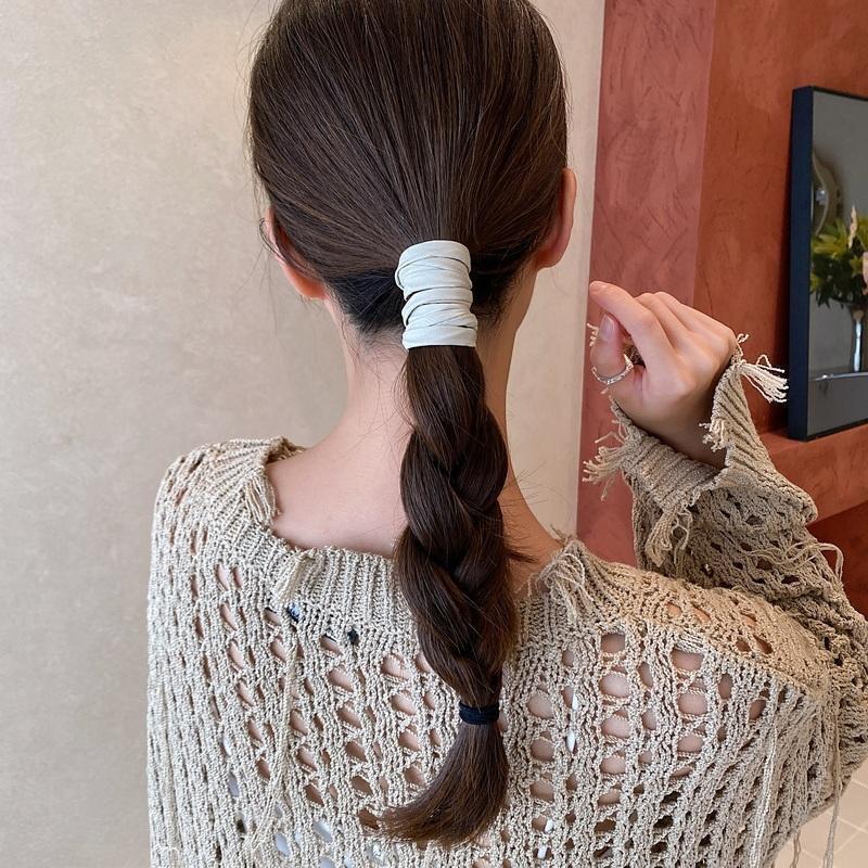 

Lystrfac Новая ПУ лента для волос для женщин девушек держатель для хвостика резинка для волос женская украшение повязка на голову модные аксессуары для волос