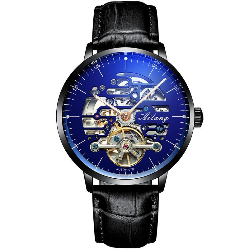AILANG Brand New Automatic Mechanical Watch Waterproof Luminous Sugess Skeleton Watch Fashion Hollow Wristwatch Relojes Hombre
