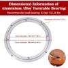 Aluminum Alloy Turntable Bearing 10" Heavy Duty Swivel Turntable Lazy Susan Rotating Bearing Turntable Round Dining Table Swivel Plate for