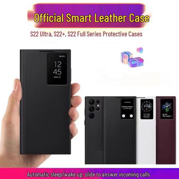 Huawei Nora Flip Faltbares Handyhülle: Einfach, Schützend, Einfarbig, Litschi-Muster.