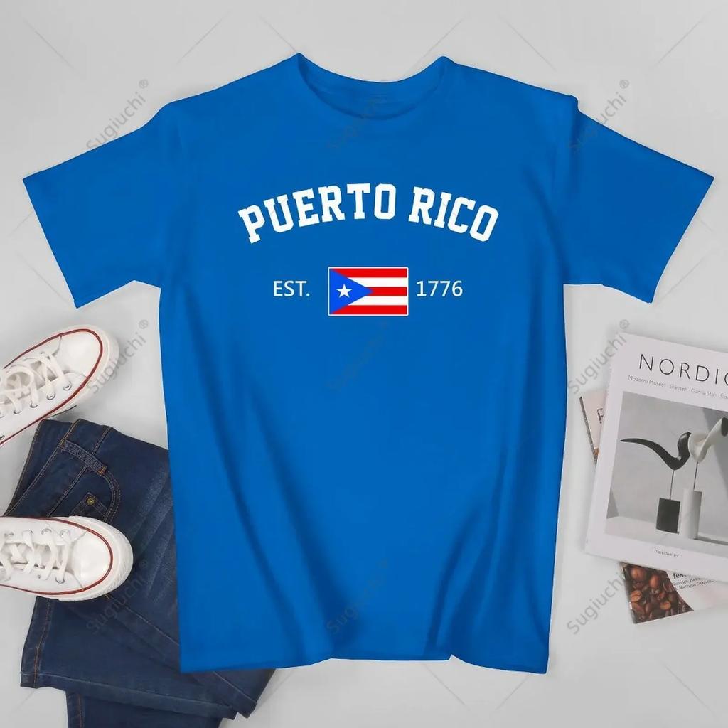 Unisex Puerto Rico Est 1776 Independence Day Tshirt Tees T Shirts WoUnisex Boys 100 Cotton TShirt