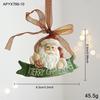 Colorful Retro 3D Resin Bell Pendant for Christmas Tree Decoration