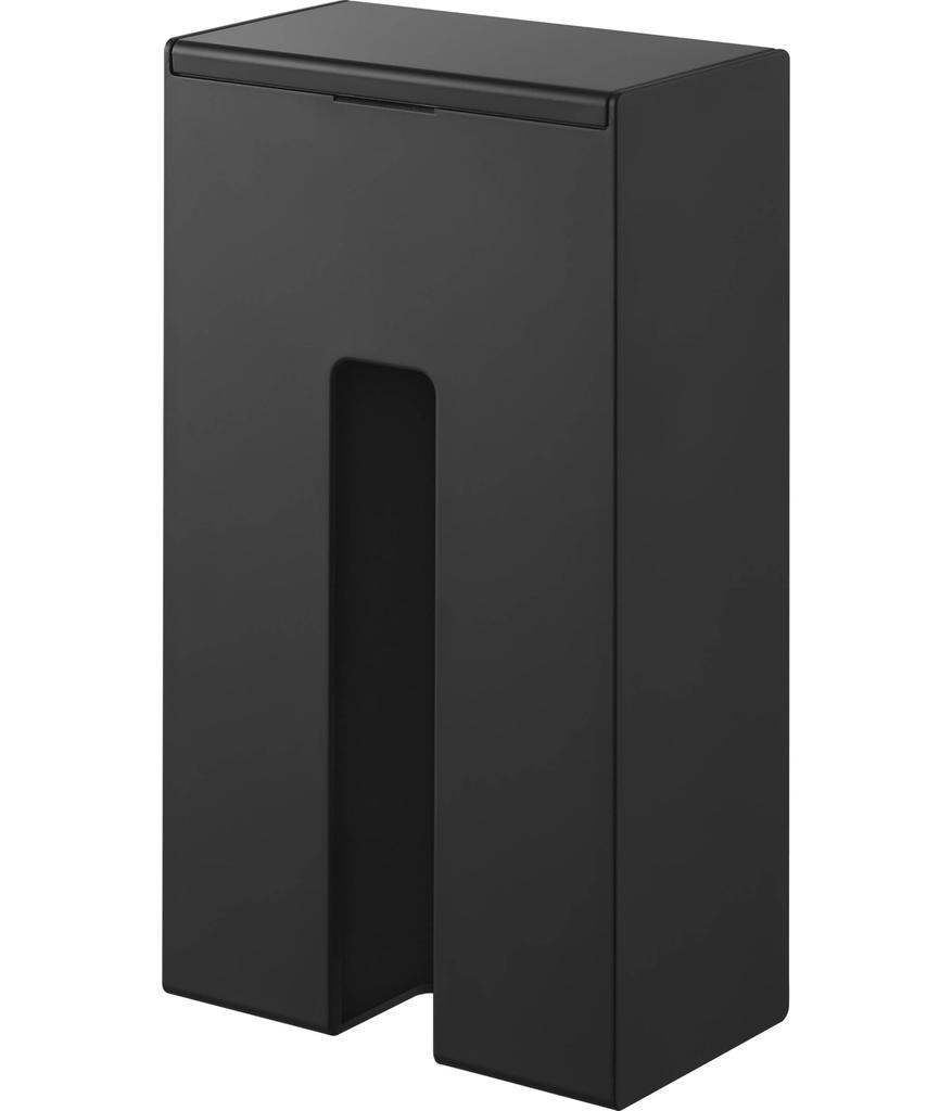 Yamazaki Jitsugyo Magnetic Disposable Gloves Holder Black X X Tower Floating Storage Storage Case 1380 W13.6 D8.1 H24.5cm