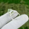 Natural Apatite Rough Gemstone 925 Silver Promise Ring Size 8.75 For Girls