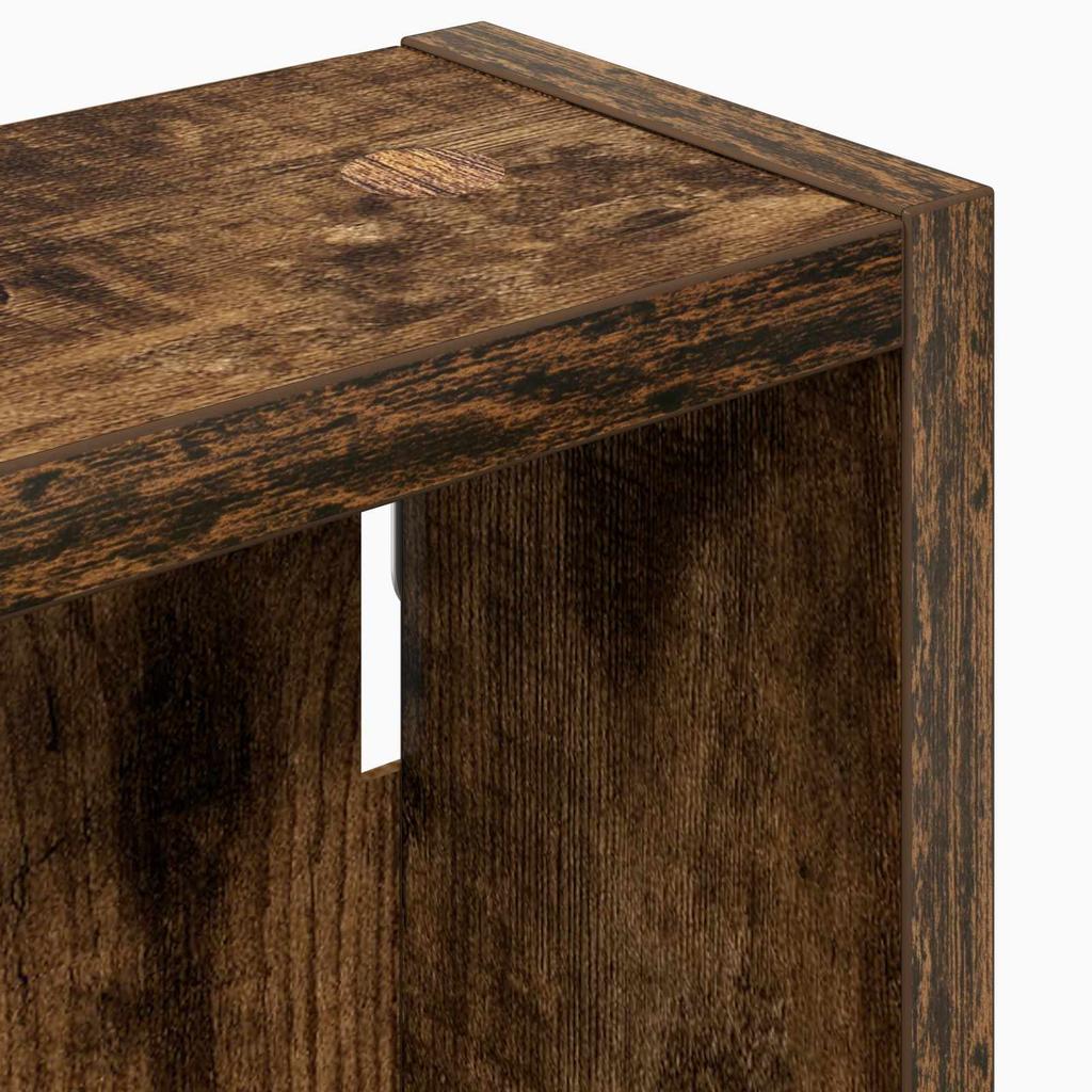 Bathroom Wall Cabinet Smoked Oak 40 X 10 X 60.5 Cm