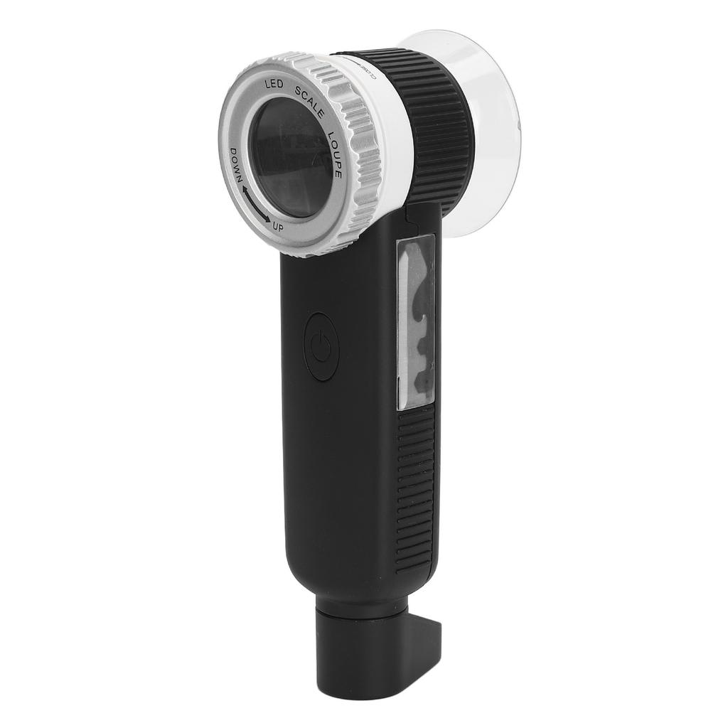 30X Magnifier White Purple Yellow 3 Color Light USB Rechargeable Magnifying Glass with