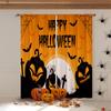 Blackout Cartoon Print Curtains, Halloween Horror, Pumpkin Castle, Bedroom, Restaurant, Party, Festival Decoration